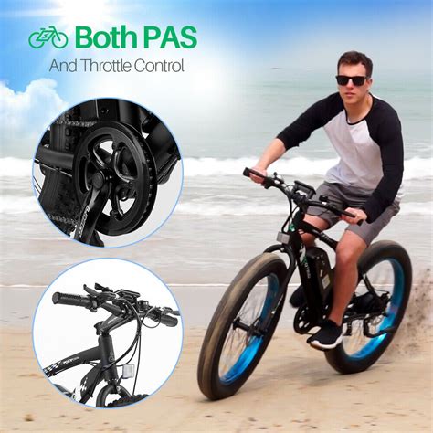 Ecotric 26 500w 36v Fat Tire Electric Mountain Beach E Bike For