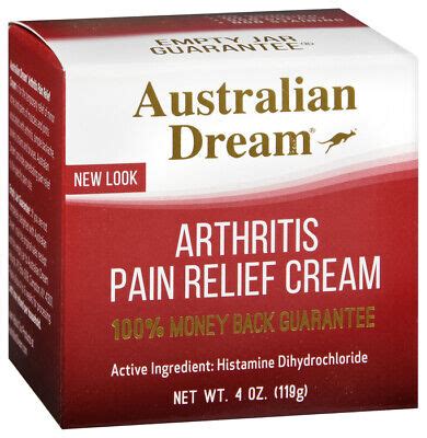 Australian Dream Arthritis Pain Relief Cream Oz Muscles Joints Ebay