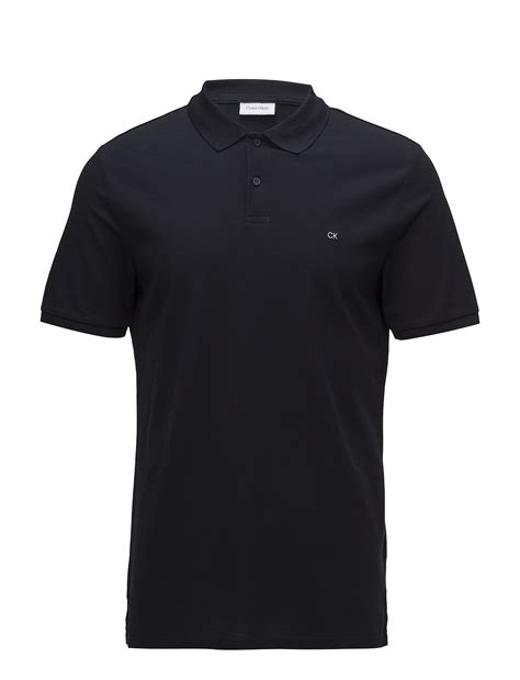 Calvin Klein Logo Refined Pique Slim Polo Short Sleeved Polos