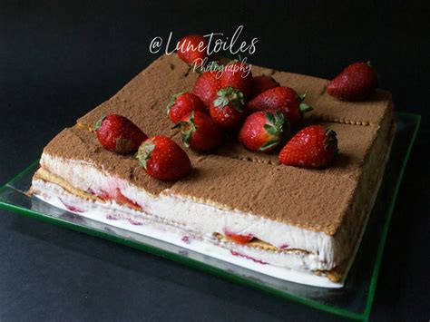 Gateau Sans Cuisson Aux Fraises Facile Amour De Cuisine