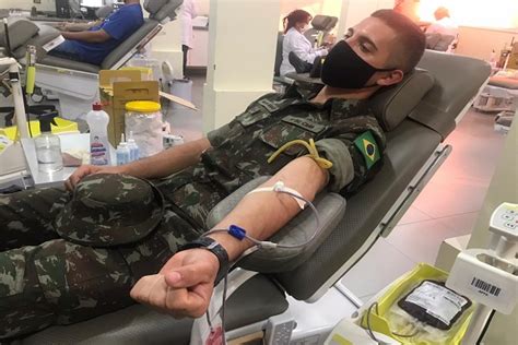 Militares Doam Sangue Para O Hemocentro De Campo Grande