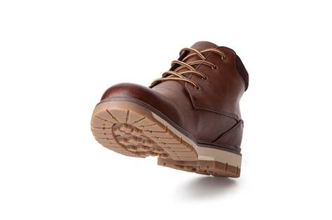 Premium Photo | Brown leather boots men's brown ankle boots