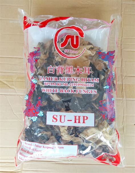 Lauk Pauk Jamur Kuping Hitam Putih Su Brand White Black Fungus Kg