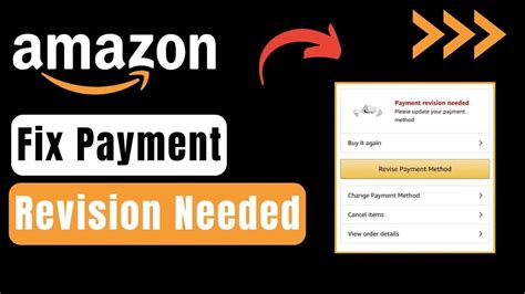 Payment Revision Needed Amazon YouTube