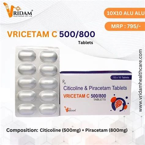 Citicoline Mg Piracetam Mg Tablet Packaging Size