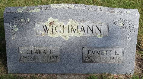 Clara E Behr Wichmann M Morial Find A Grave