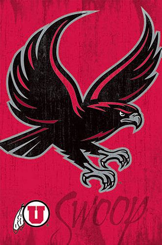 Utah Utes "Swoop" Official NCAA Team Logo Poster - Costacos Sports ...