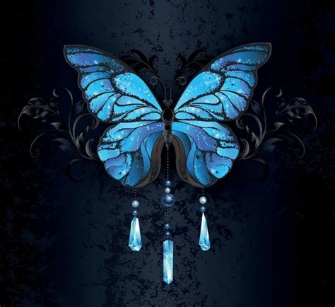 Black Butterflies Background