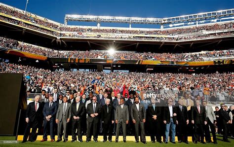 Past Super Bowl MVPs look on during Super Bowl 50 between the Denver... | Super bowl, Super bowl ...