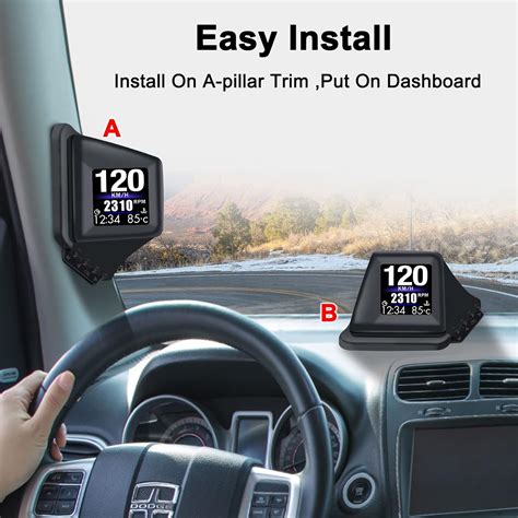 Pantalla frontal HUD para automóvil pantalla HUD OBD2 con OBDII GPS