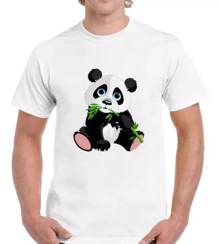 Remera De Hombre Oso Panda Comiendo Bambu Tierno En Venta En Capital