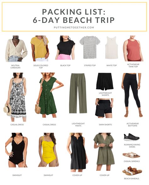 Packing List For The Beach Free Downloadable Checklists