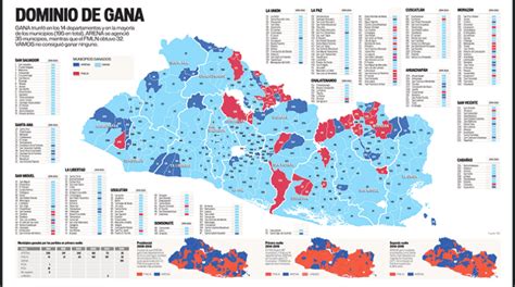 Mapa Departamentos De El Salvador