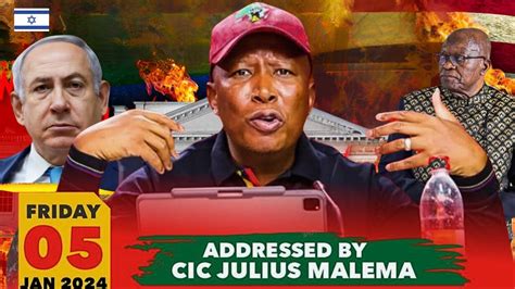 Julius Malema SA Case Against Israel Jacob Zuma S MK Elections