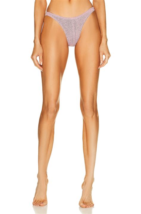 Bond Eye Scene Bikini Brief In Blush Lurex Fwrd