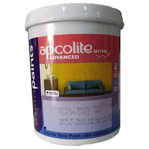 900ml Asian Paints Apcolite Advanced Shyne Emulsion Paint At Rs 509