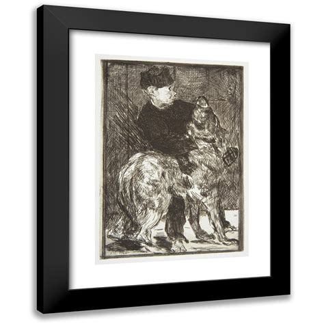 Douard Manet X Black Modern Framed Museum Art Print Titled Boy