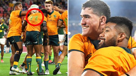 Rugby Wallabies Cop Jersey Mishap In South Africa Victory Yahoo Sport