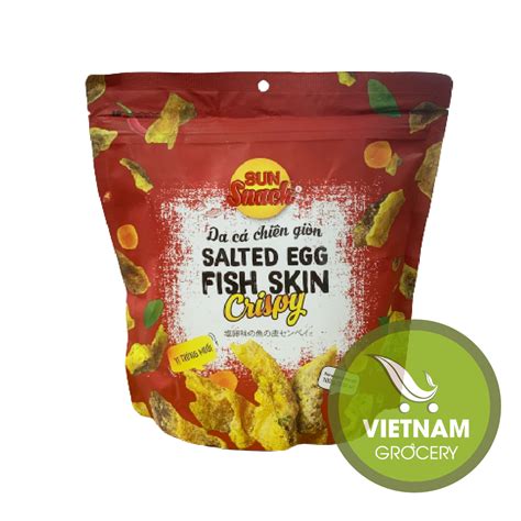 Vietnam Fish Skin Crispy Snack Salted Egg Fish Skin Snack Crispy