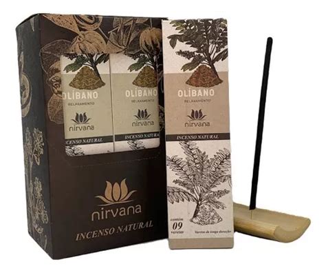 Incenso Defumador Nirvana Tradicional Aromas Fragrância Olíbano