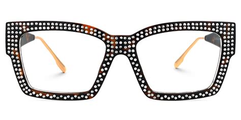 Waylon Rectangle Tortoise Eyeglasses Vooglam