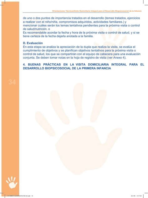 Orientaciones T Cnicas De Visita Domiciliaria Pdf Descarga Gratuita