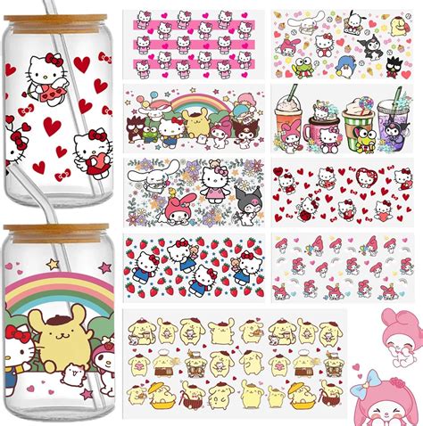 Amazon Yokushi Uv Dtf Cup Wraps For Oz Sheets Cute Cartoon