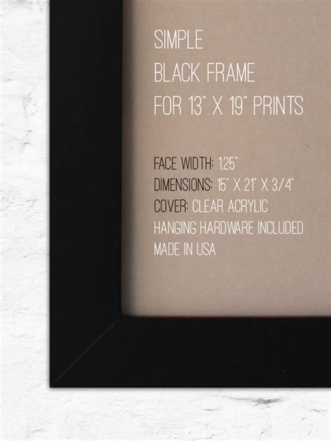 21 X 13 Poster Frame