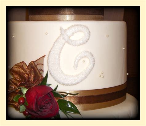 Monogram Wedding Cake
