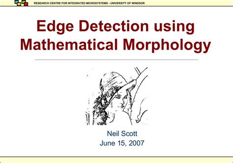 Pdf Edge Detection Using Mathematical Morphology University Of