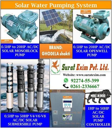 Solar Water Pumping System Hp Hp Hp Hp Hp Hp Ghodela