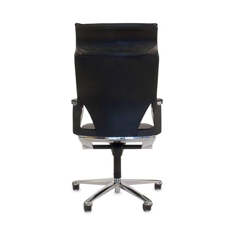 Black Leather Modus 28481 Executive Swivel Office Task Chair By