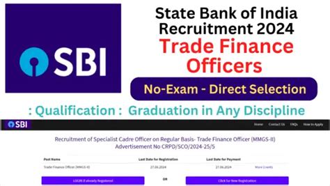 SBI Recruitment 2024 SBI Specialist Cadre Officer Notification