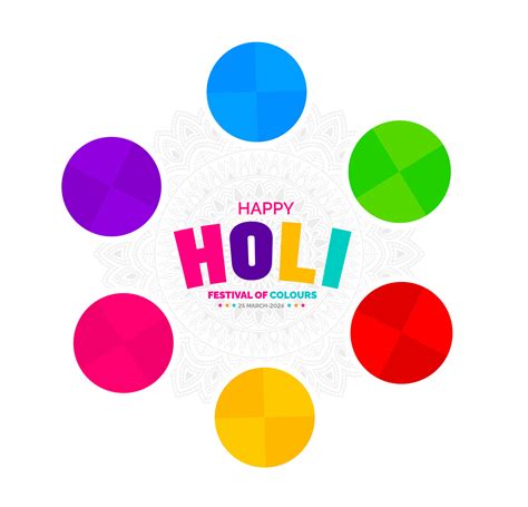 march is Happy Holi indian festival background with gulal powder color ...