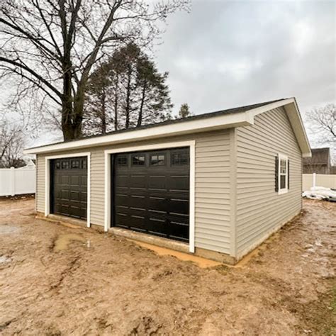 20x24 Single Story Workshop 2 Car Garage In Warminster Pa Sheds