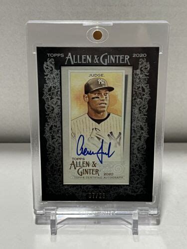 Topps Allen Ginter Aaron Judge Auto Yankees Mvp Ebay