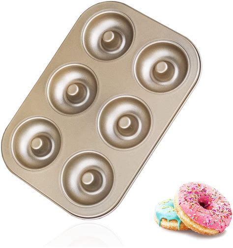 Ihanini Doughnut Baking Pan Non Stick Donut Baking Pans High Carbon Steel Donut