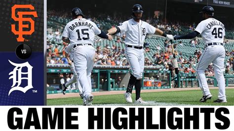 Giants Vs Tigers Game Highlights 8 24 22 MLB Highlights YouTube