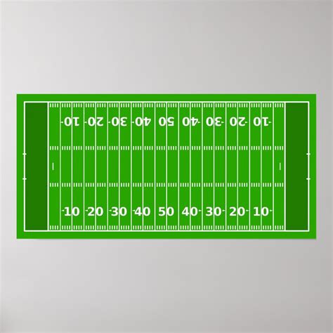 Football Field Poster Zazzle