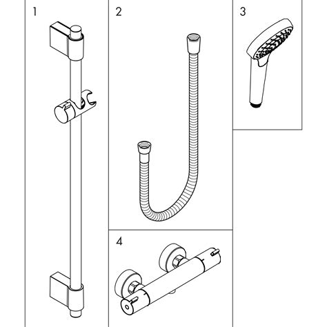 Hansgrohe Shower Combination Croma Select S Shower System For Exposed