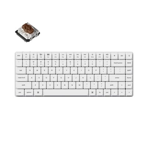 Keychron K Pro White Qmk Via Hot Swappable Gateron Low Profile