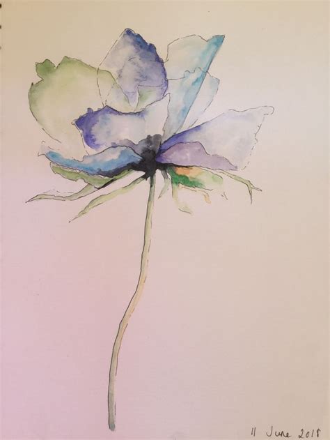 Pin By Alesya Ismagilova Unikalis On Watercolor Flower Art