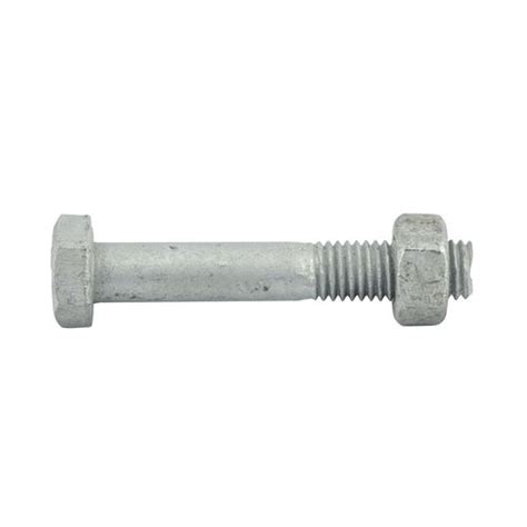 Zenith M10 X 60mm Hot Dip Galvanised Hex Head Bolts And Nuts 25 Pack