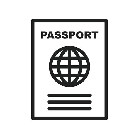 Passport Line Icon 7230108 Vector Art At Vecteezy