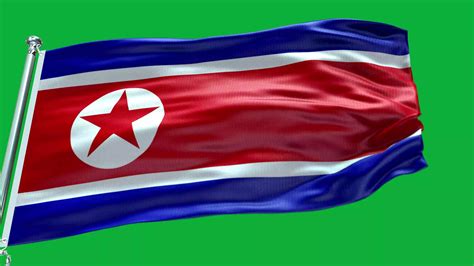 North Korea National Flag 26519192 Stock Video at Vecteezy