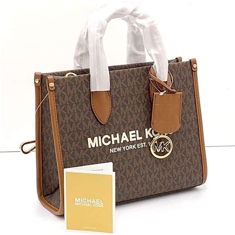 Michael Kors Mirella Small Logo Crossbody Bag Brown Signature Color