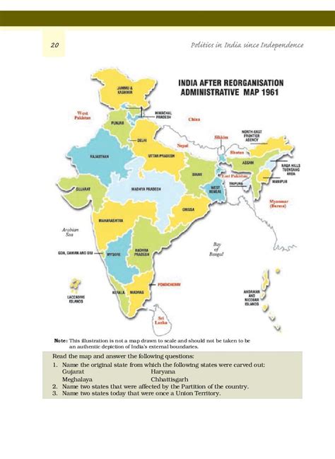 Ncert Book Class 12 Political Science Politics In India Since Independence Chapter 1 Challenges