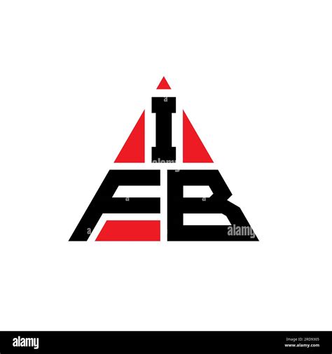 IFB triangle letter logo design with triangle shape. IFB triangle logo design monogram. IFB ...