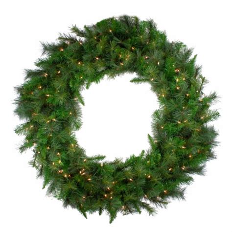 Northlight Real Touch Pre Lit Canyon Pine Artificial Christmas Wreath