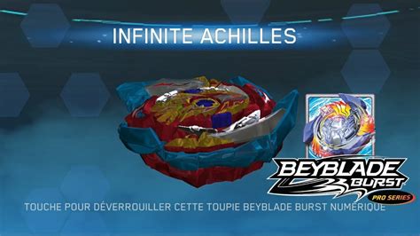 INFINITE ACHILLES PRO SERIES QR CODE BEYBLADE BURST PRO SERIES APP